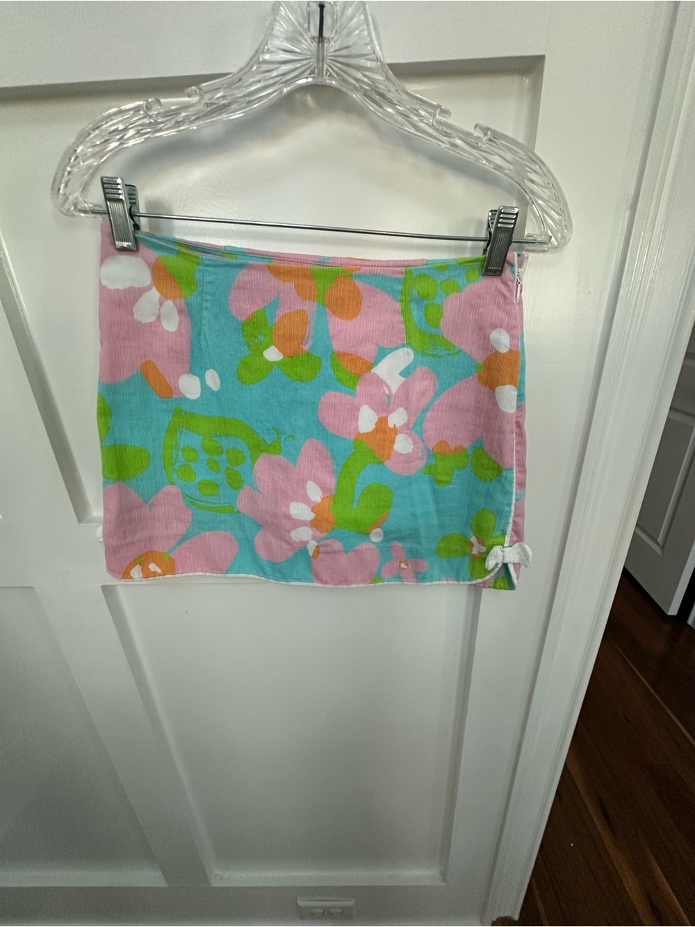 Lilly Pulitzer Floral Mini Skirt in Pink, Aqua & Green